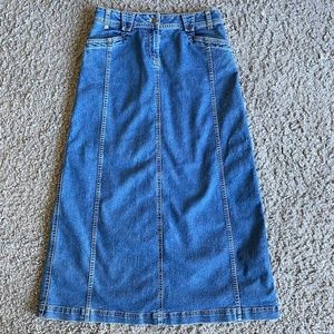 Vintage Woolrich Long Denim Skirt